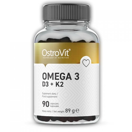 OstroVit Omega 3 D3 + K2 за здраво сърце, правилно функциониране на мозъка и цялостно общо здраве